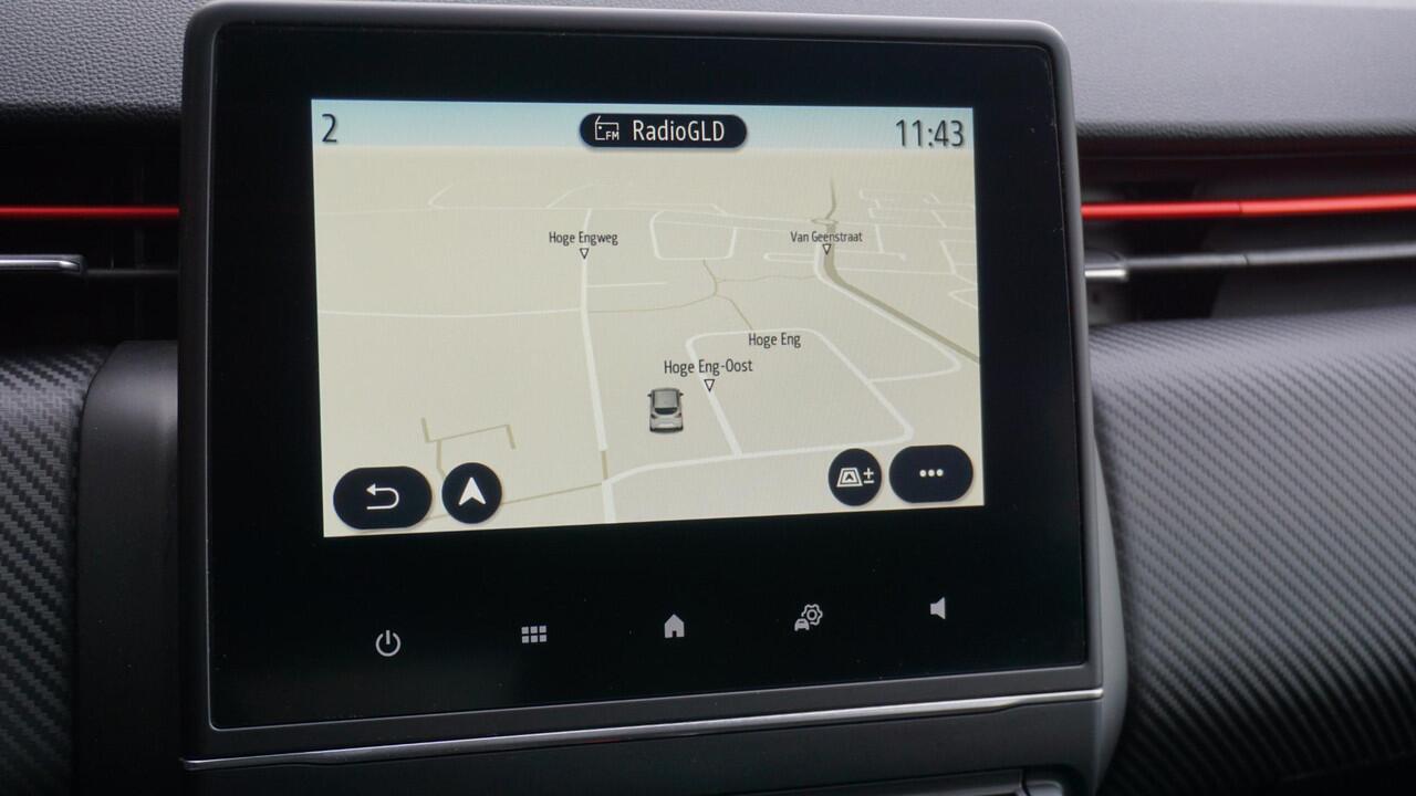 Renault CLIO 1.6 E-Tech Hybrid 140pk R.S. Line Navi 17inch LM Sporstoelen LED *NL auto* IronBlauw Metallic *1e Eigenaar* 68295km!