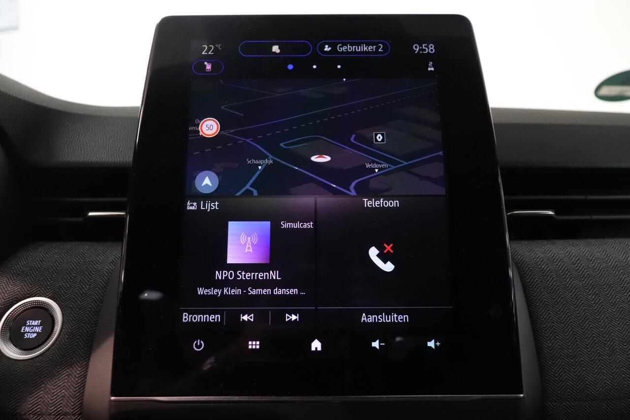 Renault CLIO 1.6 E-Tech Full Hybrid 145 techno | Rondom zicht Camera | Navigatie 9,3" | All season banden | Climate control | Cruise control | LED |