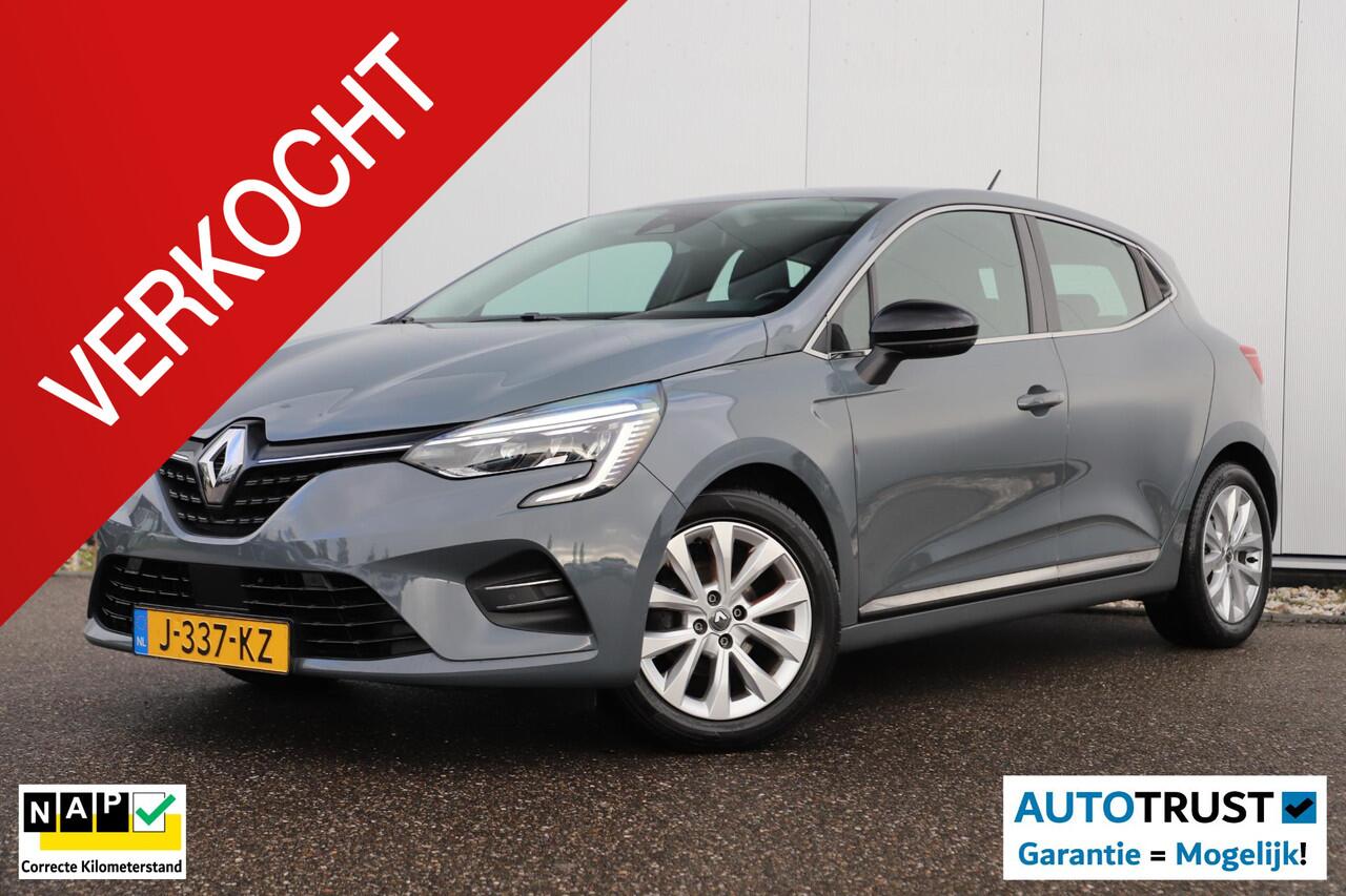 Renault CLIO 1.0 TCe Intens Trekhaak Half Leder Keyless 16 inch LMV LED Navigatie Achteruitrijcamera Carplay Android Rijstrooksensor Climate Cruise Control Parkeersensor