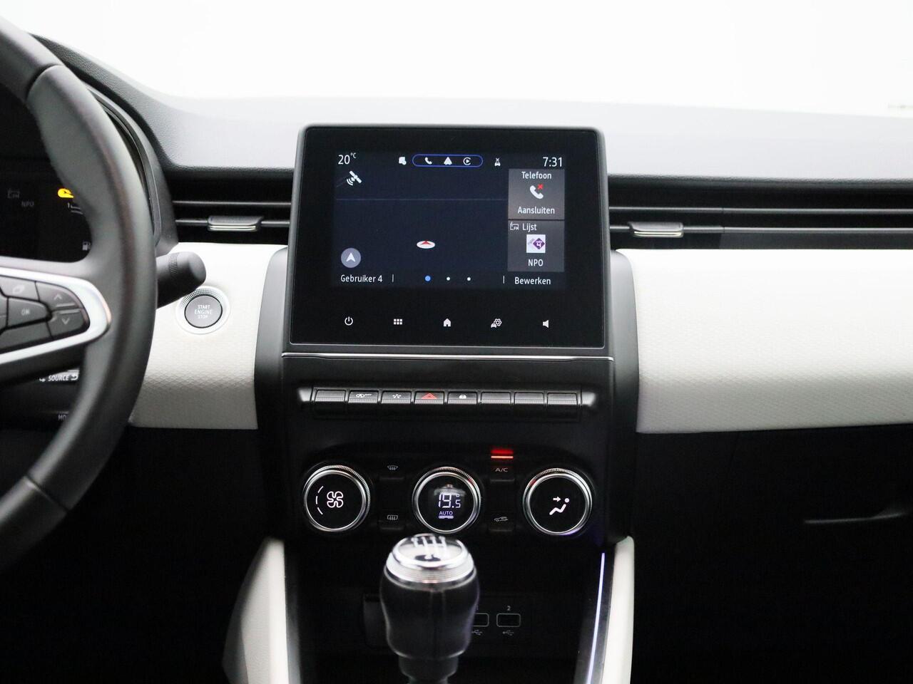 Renault CLIO 1.0 TCe Techno 90PK | Navigatie | Achteruitrijcamera | Climate Control | Half-Leder | Apple CarPlay & Android Auto