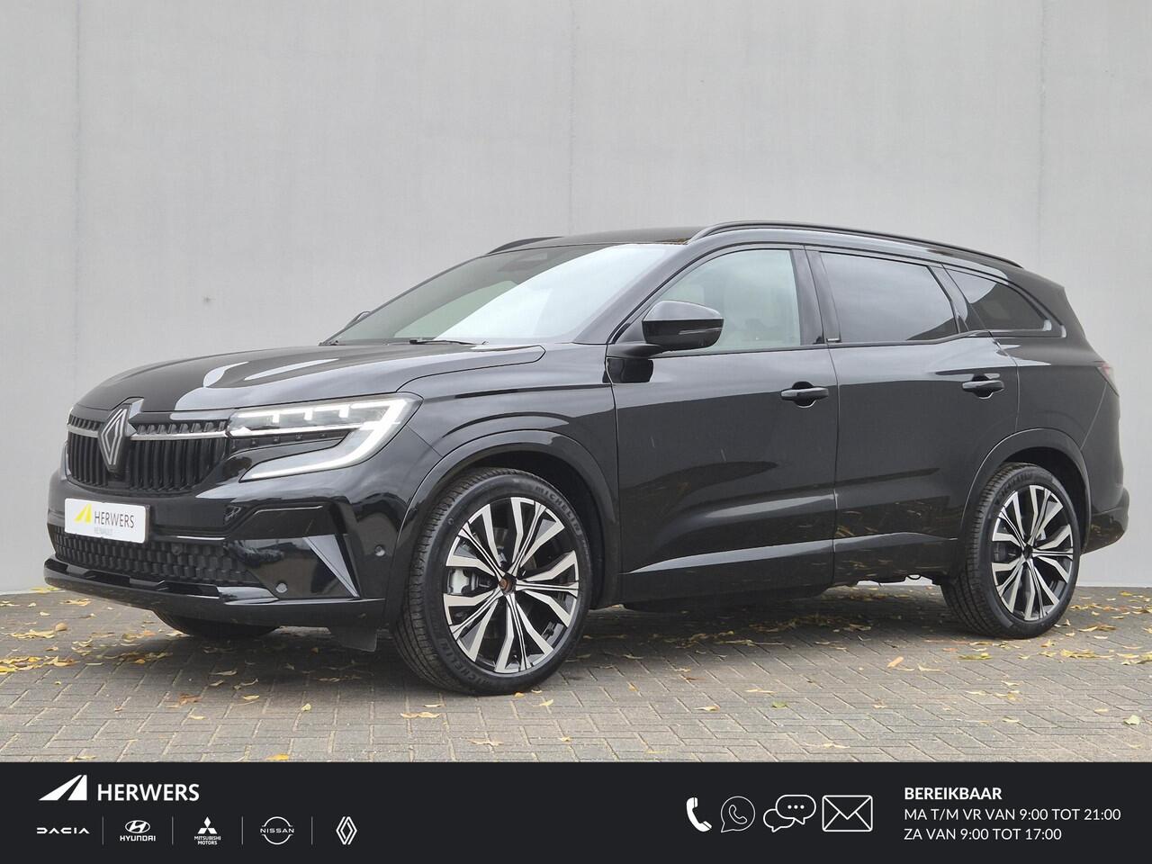 Renault ESPACE E-Tech full hybrid 200 iconic 7p. Automaat / 7 Persoons / HUD / Apple Carplay Android Auto / Pack Advanced Drive Assist / Stuur-, Stoel en Voorruitverwarming / Rondomzicht camera / Stoel met massage functie /