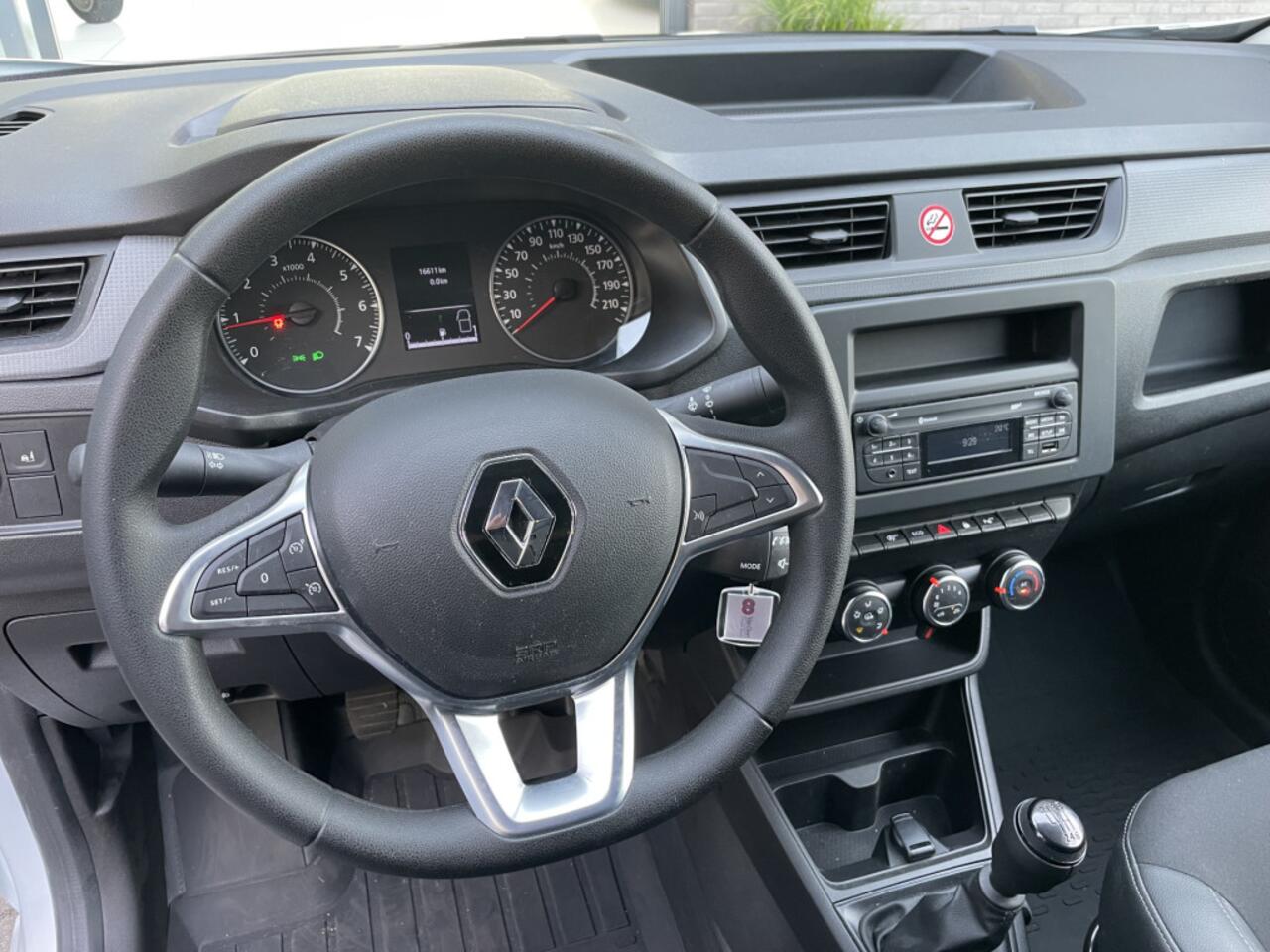 Renault EXPRESS 1.5 dCi 75 Comfort Airco - Cruise control - Park.Sensoren -A - USB/AUX/Bluetooth - MF Lederen stuurwiel - CD+AB - Ramen E-VZ - Spiegels E-V+V - Zijwand Bet. - Laadvloer - Tussenschot V - Zijschuifd. R