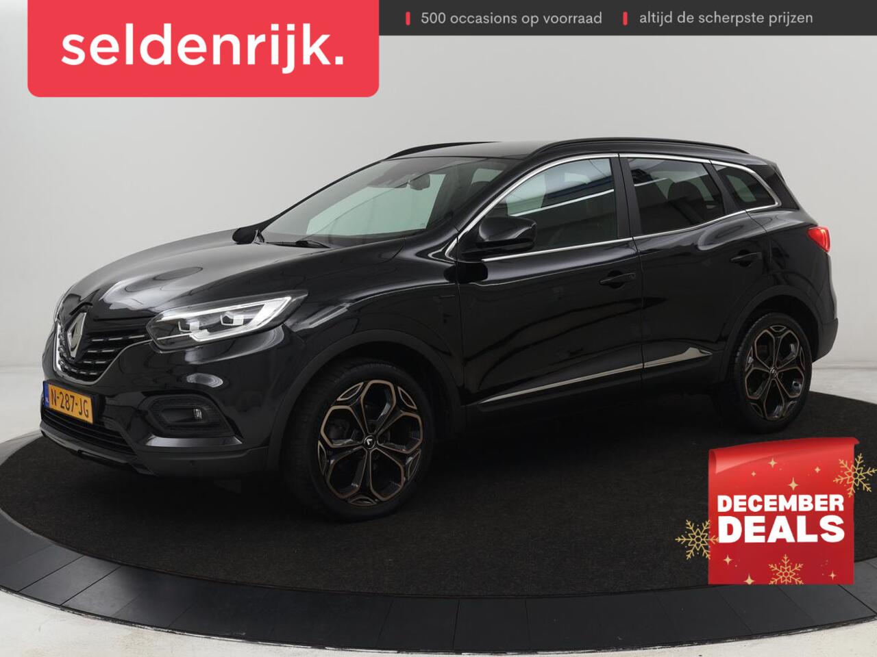 Renault KADJAR 1.3 TCe Black Edition | Trekhaak | Stoelverwarming | Adaptive cruise | Leder/Alcantara | Camera | BOSE Sound | Carplay | Keyless | Navigatie | Full LED