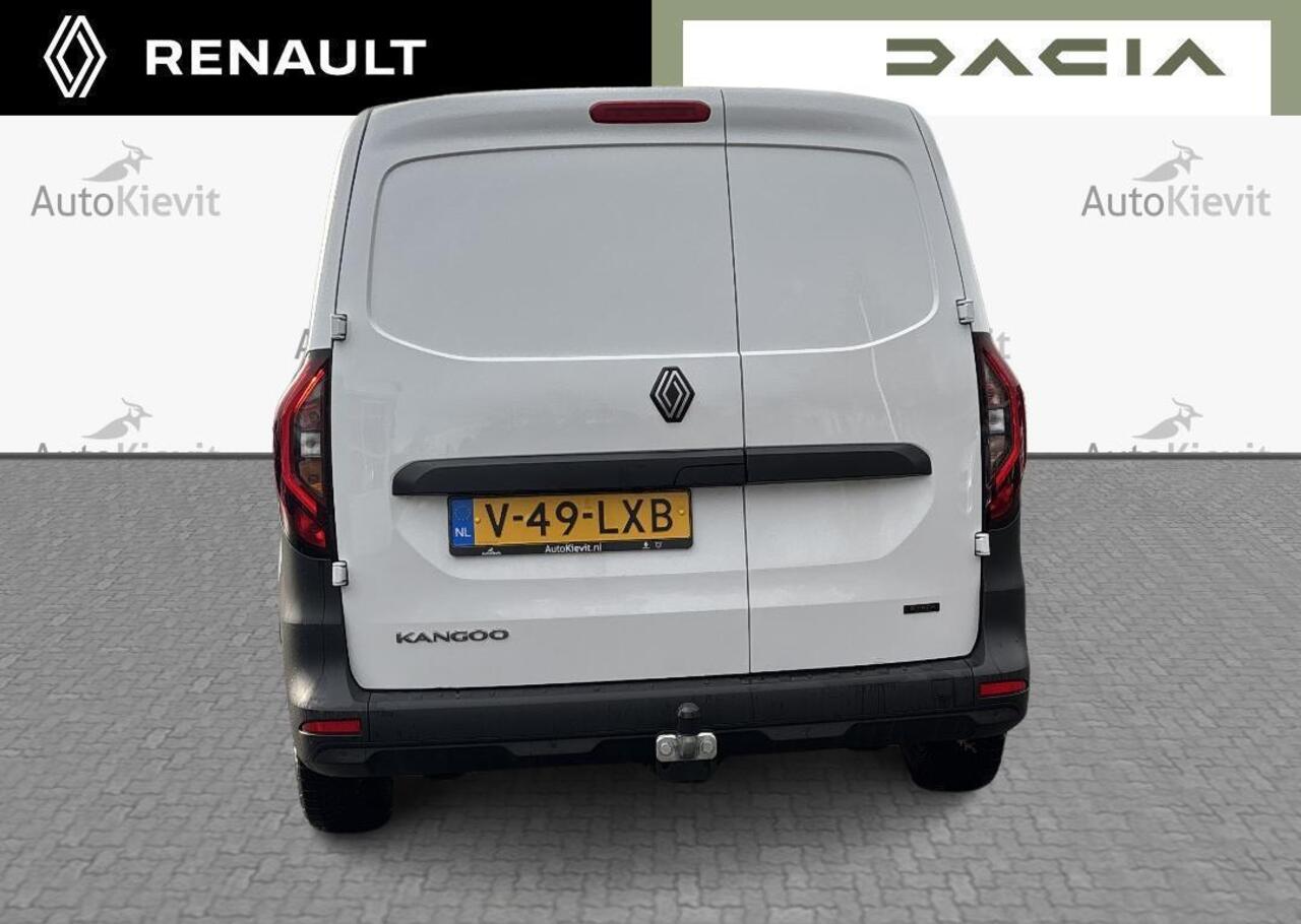 Renault KANGOO E-Tech Advance L2 44 kWh - Trekhaak, vierseizoensbanden, additionele parkeerhulp, navigatiesysteem Houten laadvloer en zijwandbekleding