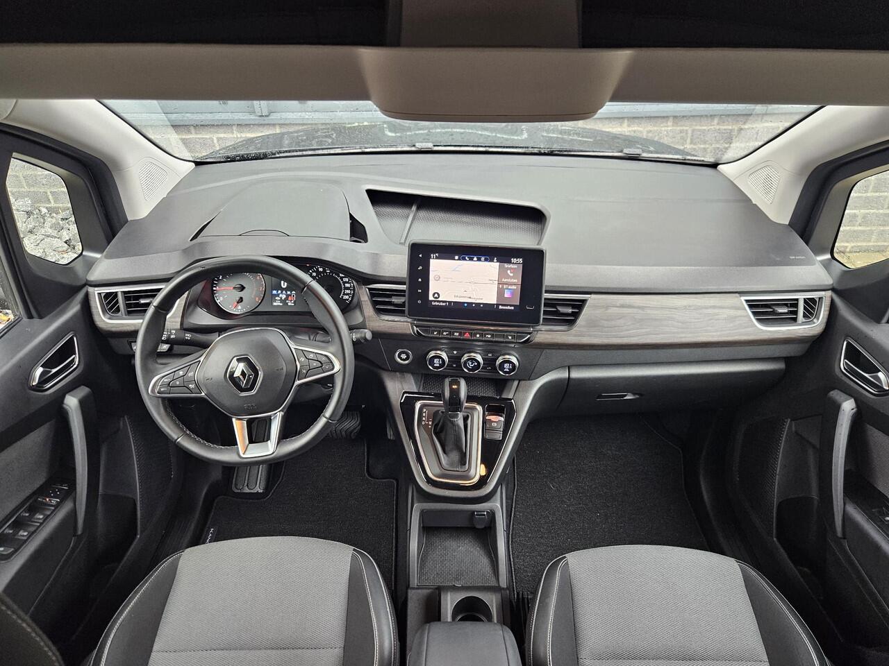 Renault KANGOO 1.3 130PK Techno EDC Automaat 5-Persoons / Trekhaak Afneembaar 1500KG / Adaptief Cruise Control / Stoelverwarming / Achteruitrijcamera / Apple Carplay & Android Auto / Navigatie / Parkeersensoren Rondom / 17" Lichtmetalen Velgen / Privacy Glass / Climate 