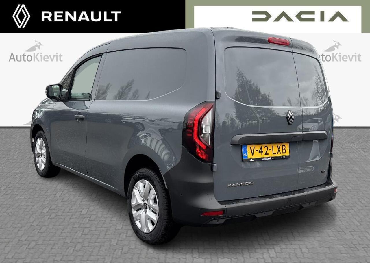 Renault KANGOO E-Tech Advance L1 44 kWh - vierseizoensbanden en extended grip,additionele parkeerhulp en navigatiesysteem,houten laadvloer en polypro zijwandbekleding in de laadruimte