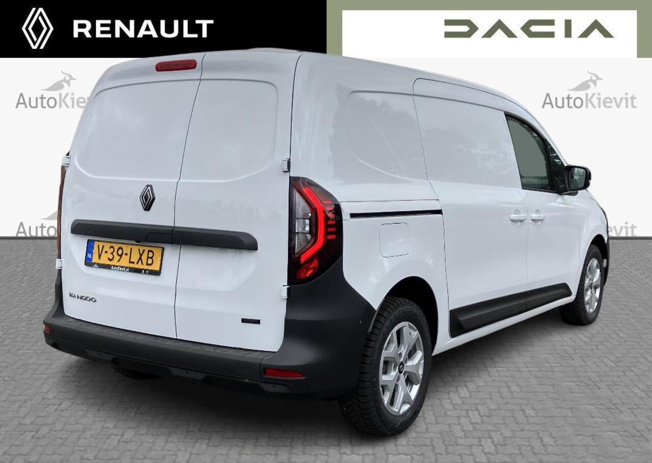Renault KANGOO E-Tech Extra L2 44 kWh - vierseizoensbanden en extended grip,houten laadvloer en polypro zijwandbekleding laadruimte,16" lm velgen