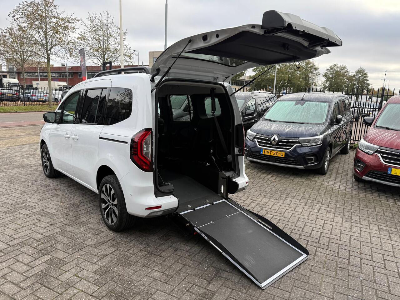 Renault KANGOO 1.3 Tce 131pk Edition (Automaat) Rolstoelauto 3+1 - Bodemverlaging Tripod - Alle opties - Rolstoelvervoer