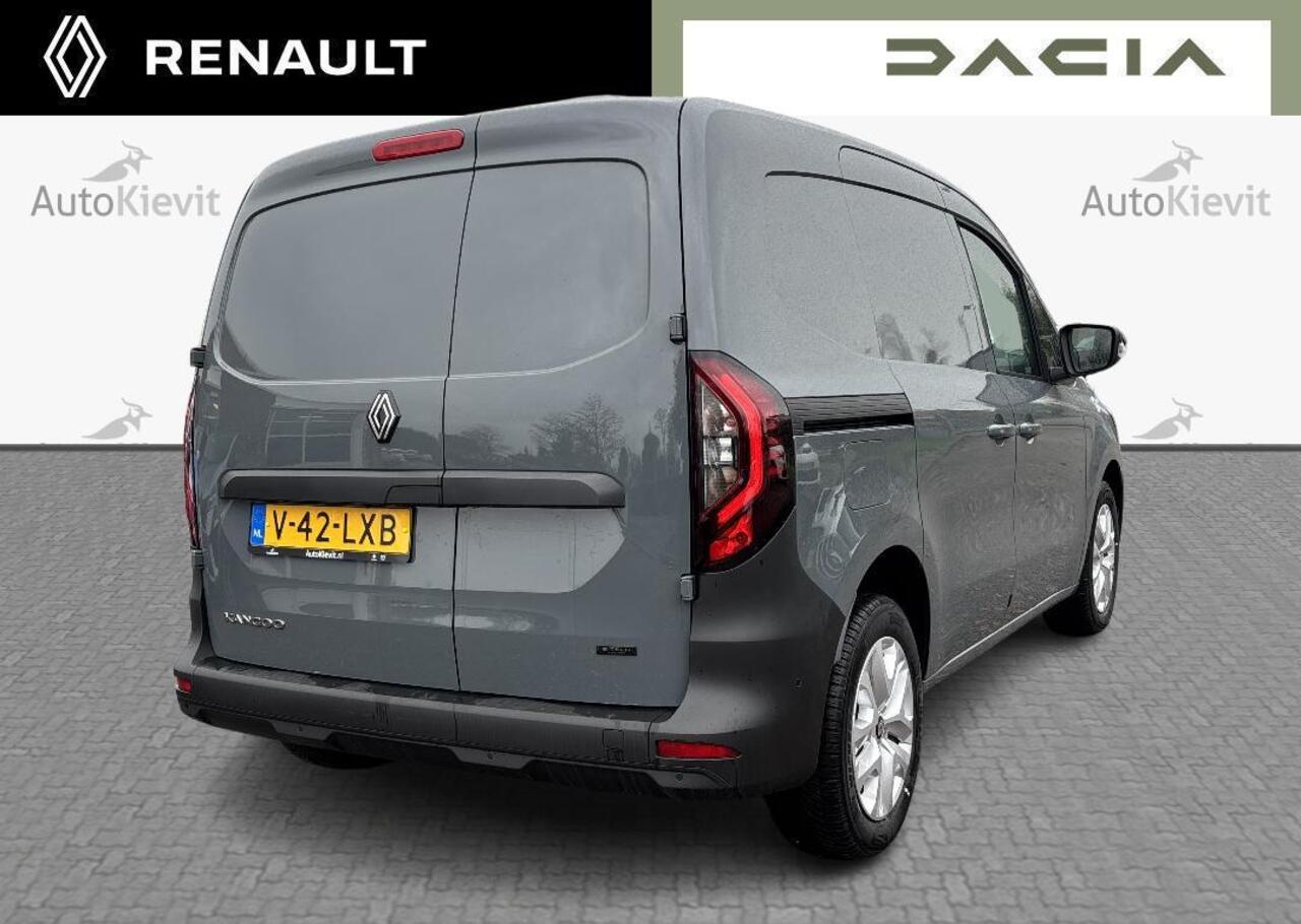 Renault KANGOO E-Tech Advance L1 44 kWh - vierseizoensbanden en extended grip,additionele parkeerhulp en navigatiesysteem,houten laadvloer en polypro zijwandbekleding in de laadruimte