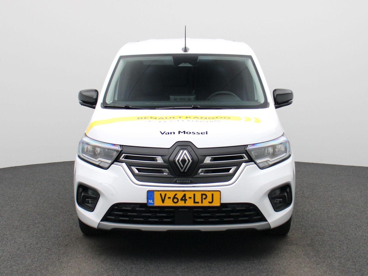 Renault KANGOO E-Tech Extra L1 44 kWh | Adaptieve Cruise Control | Stoel- & Stuurwielverwarming | Voorruit Verwarmd | Camera | PDC Rondom | Full-Map Navigatie | Blind Spot Warning | LED Pure Vision | Keyless |