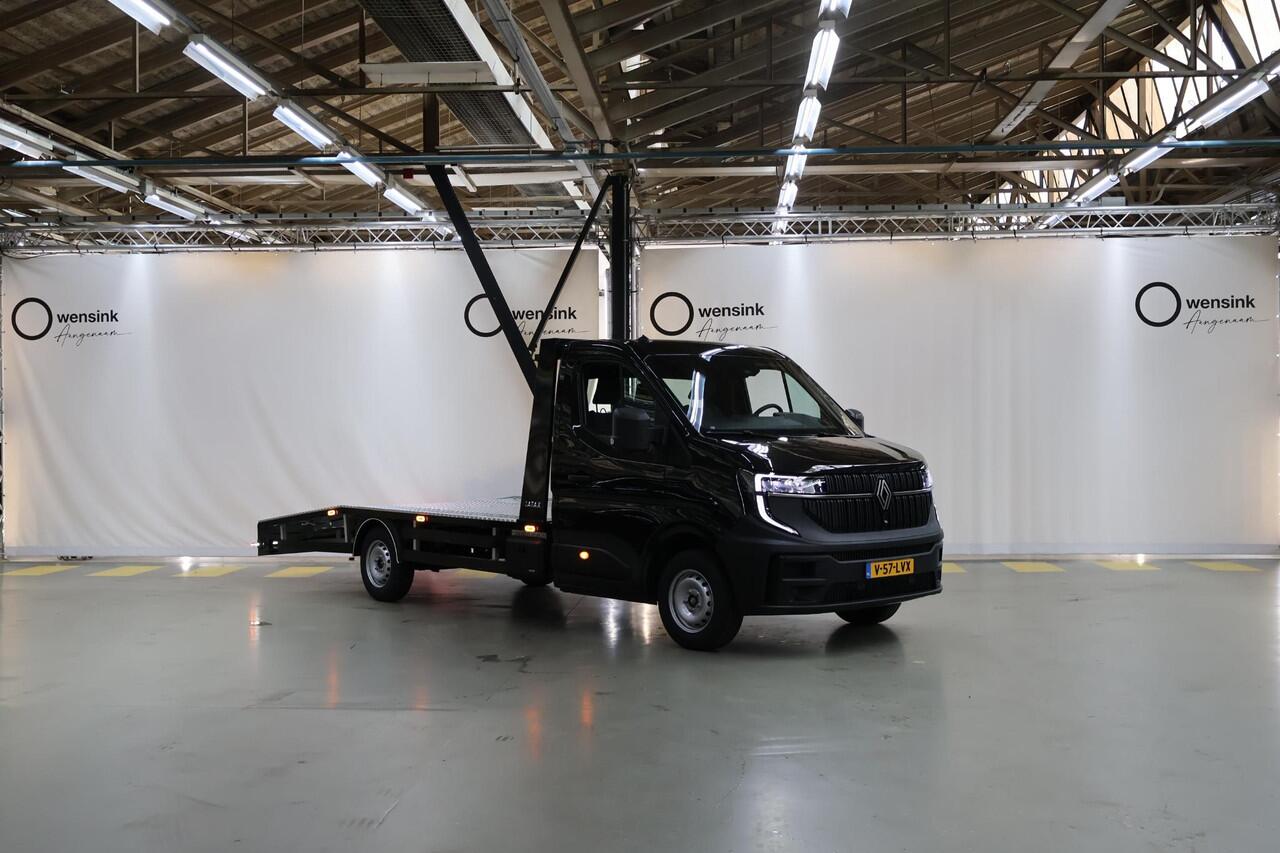 Renault MASTER T35 2.0 dCi | 170 PK | L3 H1 | OPRIJWAGEN | NIEUW MODEL | AUTOTRANSPORTER | LIER | TREKHAAK | CARPLAY | ANDROID AUTO | AIRCO | CRUISE | LICHT-/REGENSENSOR | LED | 3-ZITS | OPRIJPLATEN | 1200KG LAADVERMOGEN