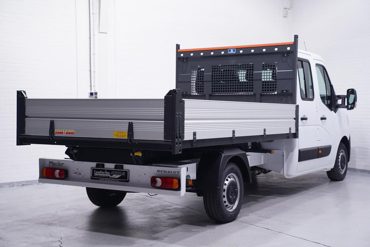 Renault MASTER 2.3 dCi 165 pk Kipper Dubbel Cabine va 479,- p/mnd Airco, Cruise Control, 6-Zits, Nieuw, Direct Leverbaar