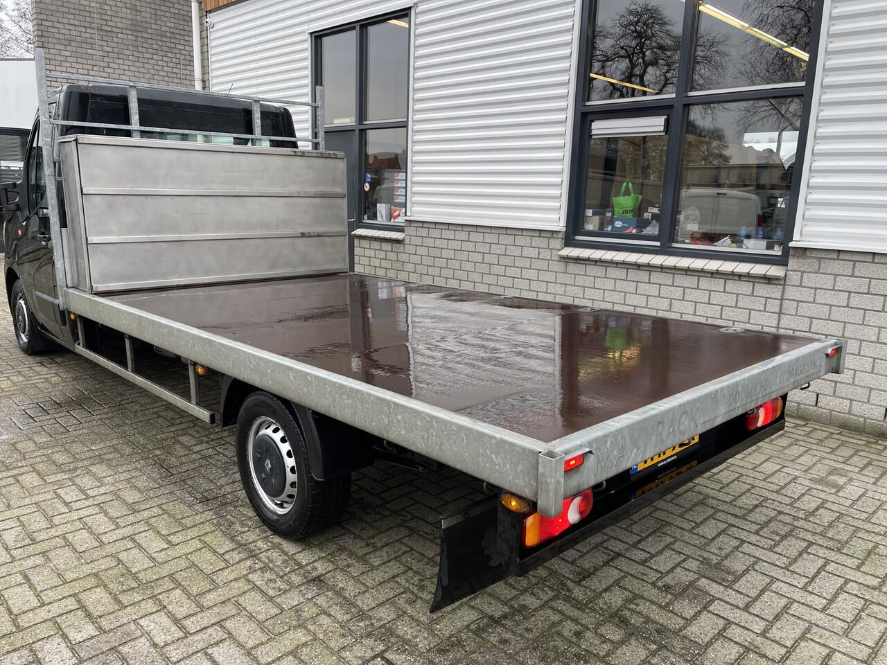 Renault MASTER T35 2.3 dCi 165pk L3 Energy EURO VI / pickup / open laadbak / plateau L 375 x B 210 / vaste prijs rijklaar ¤ 22.950 ex btw / lease vanaf ¤ 410 / airco / cruise / navigatie / opberg box