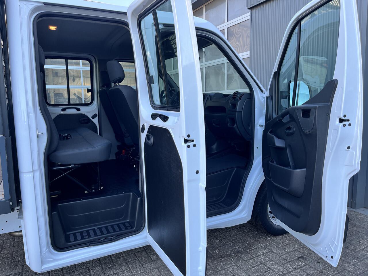 Renault MASTER T35 2.3 dCi L3 DC Airco Cruise controle Trekhaak 2500kg trekgewicht Pick-up Openlaadbak Telefoonvoorbereiding 6-Persoons pick-up p-up Euro 6 Bpm vrij!