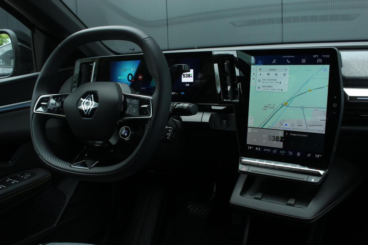 Renault MEGANE E-Tech Comfort Range Techno 60 kWh 220Pk | Google Navigatie | Draadloze Carplay | Parkeersensoren & Camera | Voorstoelen & Stuur verwarming | All Season Banden | Full LED Verlichting |