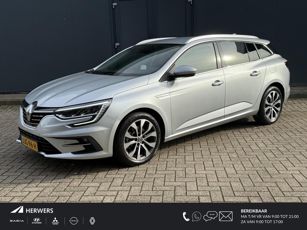 Renault MEGANE Estate 1.6 E-Tech Plug-In Hybrid 160 Techno / Dealer onderhouden / EAER 51 km / Navigatie / HUD / Stuur- en stoelverwarming / Apple Carplay Android / 17" LM wielen / Camera / Parkeerassistent /
