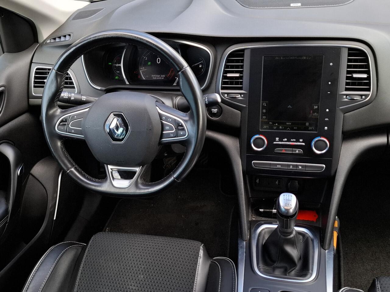 Renault MEGANE Estate 1.3 TCe Bose 1e EIGENAAR CAMERA HALF LEER PARK ASSIST LED NAVI CRUISE ECC TREKHAAK