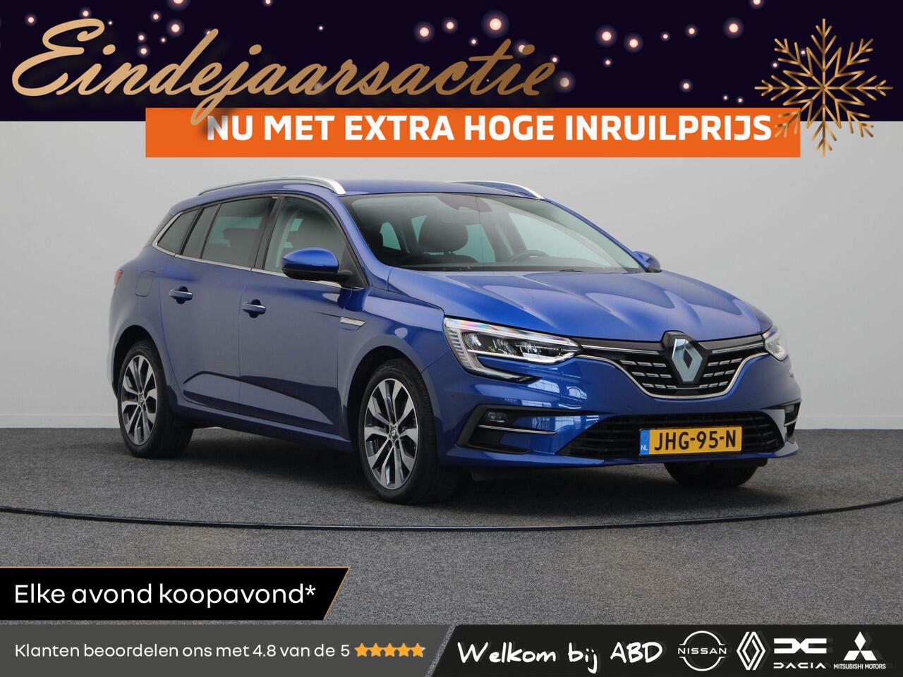 Renault MEGANE Estate TCe 140 Techno | Dode hoek | Achteruitrij camera | Clima | Navigatie | Stoel en stuurwiel verwarming | LED.