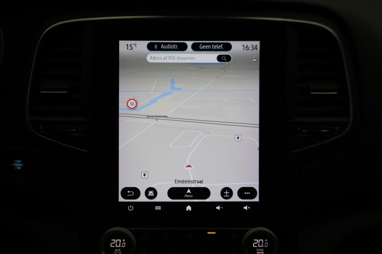 Renault MEGANE Estate 1.6 E-Tech Plug-In Hybrid 160 R.S. Line Leer, Schuif-/Kanteldak, Apple Carplay, BOSE, Trekhaak, Camera