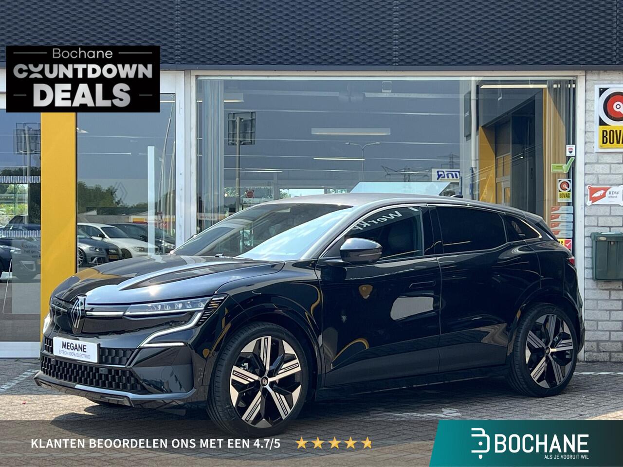 Renault MEGANE E-Tech comfort range iconic 60 kWh | Direct leverbaar | 360 graden camera | Stoel & stuur verwarming | Cruise adaptief | Harman & Kardon |