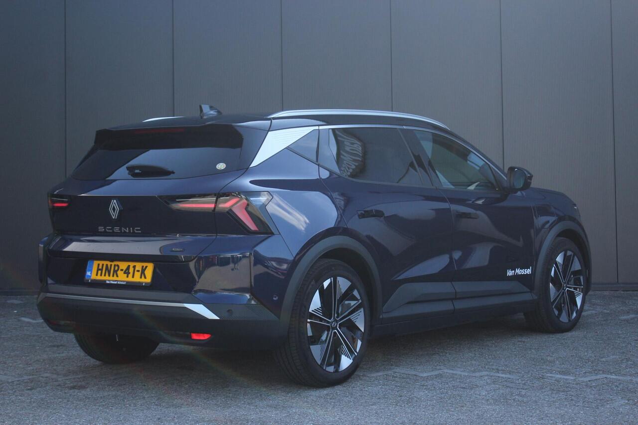 Renault SCENIC E-Tech EV87 220Pk long range Techno | Navigatie Via Google | Apple & Android Carplay | Parkeersensoren Voor & Achter | Achteruitrijcamera | Climate Control | Cruise Control Adaptief | Privacy Glass | Keyless Entry | Solarbay Panorama Dak |