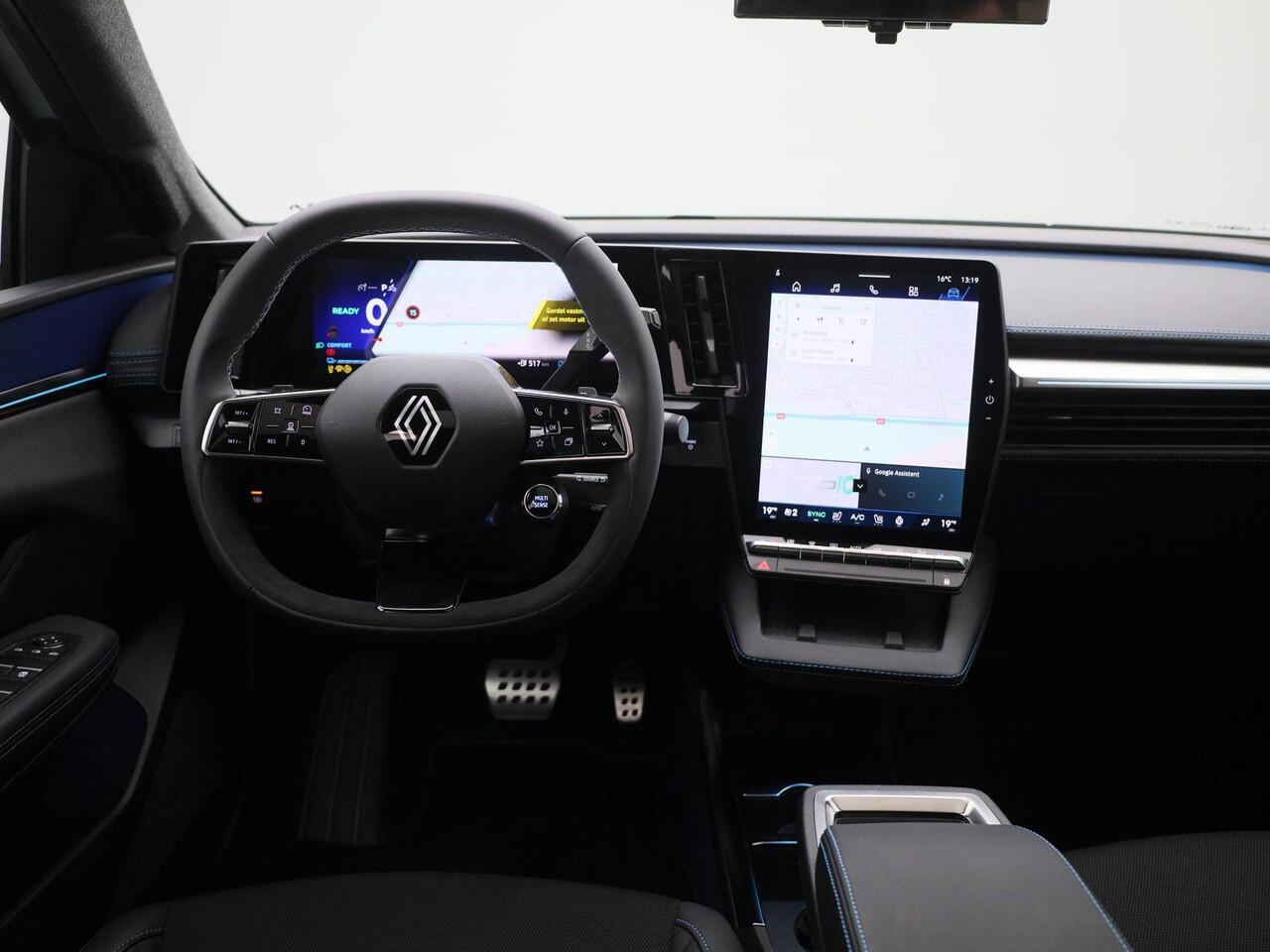 Renault SCENIC E-Tech EV87 long range esprit Alpine | Solarbay Panoramadak | Pack Advanced Driving Assist & Augmented Vision | Adaptieve Cruise Control | Stoel- en Stuurwielverwarming | 20" LMV 'Speedway' | Elektrische Achterklep | Sportstoelen