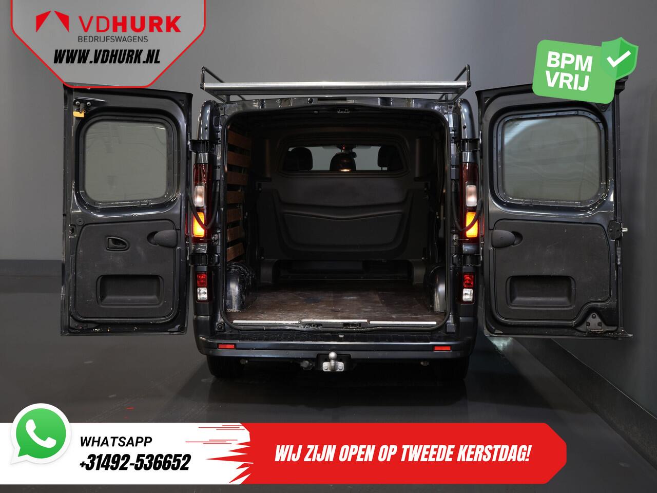 Renault TRAFIC 2.0 dCi 145 pk Aut. L2 DC Dubbel Cabine BPM VRIJ! 2xSchuifdeur/ LED/ Stoelverw./ Climate/ Cruise/ Imperiaal/ Sidebars/ Trekhaak/ Camera/ Navi/ 17" LMV