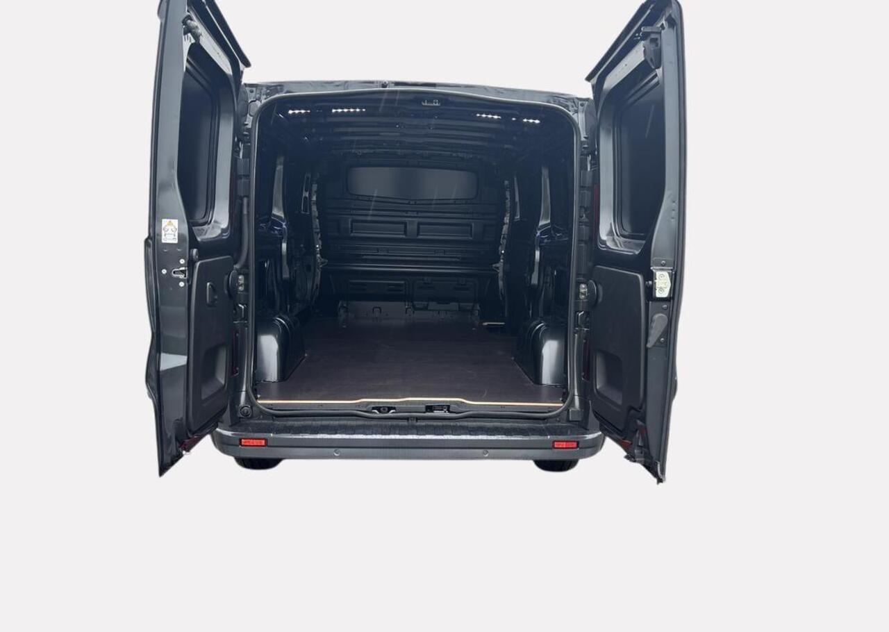 Renault TRAFIC 2.0 Blue dCi 170 T30 L2H1 Extra - Reservewiel / Alarm / 17\" lichtmetalen velgen 'Avens Noir Diamantée' in aluminium en zwart,Houten laadvloer