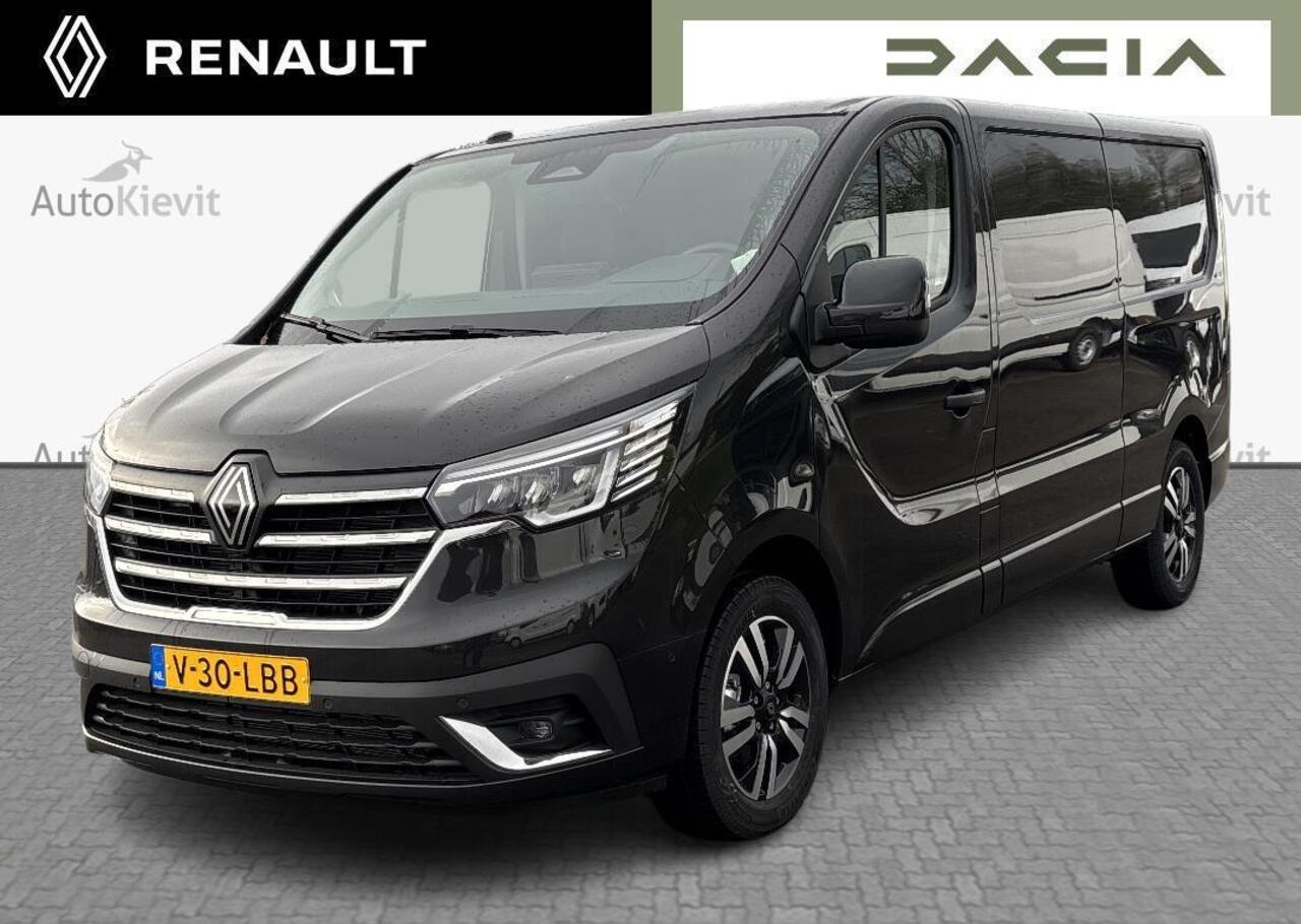 Renault TRAFIC 2.0 Blue dC1 150 T30 L2H1 Extra - Reservewiel / Alarm / 17\" lichtmetalen velgen 'Avens Noir Diamantée' in aluminium en zwart,Houten laadvloer