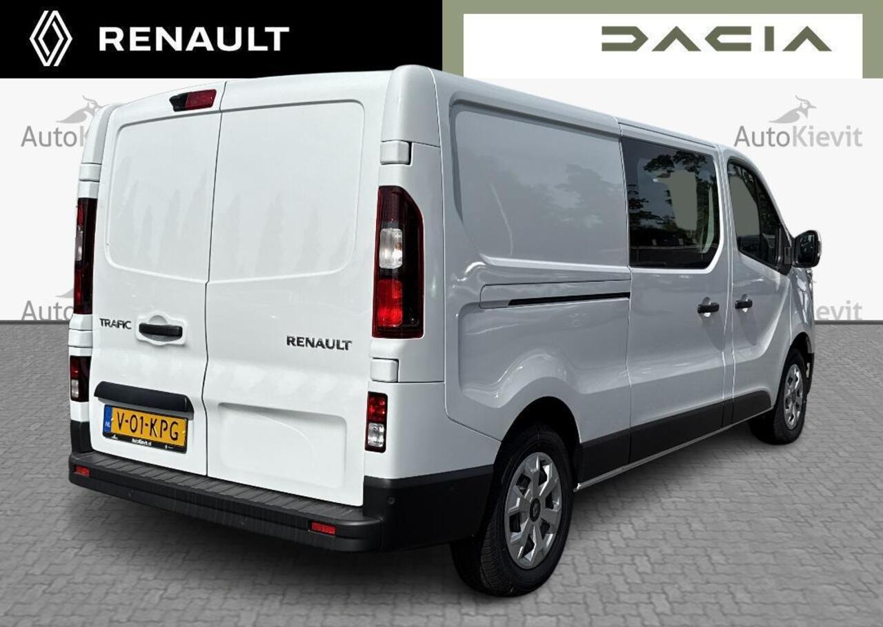 Renault TRAFIC 2.0 Blue dCi 150 EDC T30 L2H1 Advance DC - Dubbel Cabine / EASY LINK navi Additionele parkeerhulp / Zijschuifdeur links zonder ruit / Vierseizoenbanden / Reservewiel SNOEKS