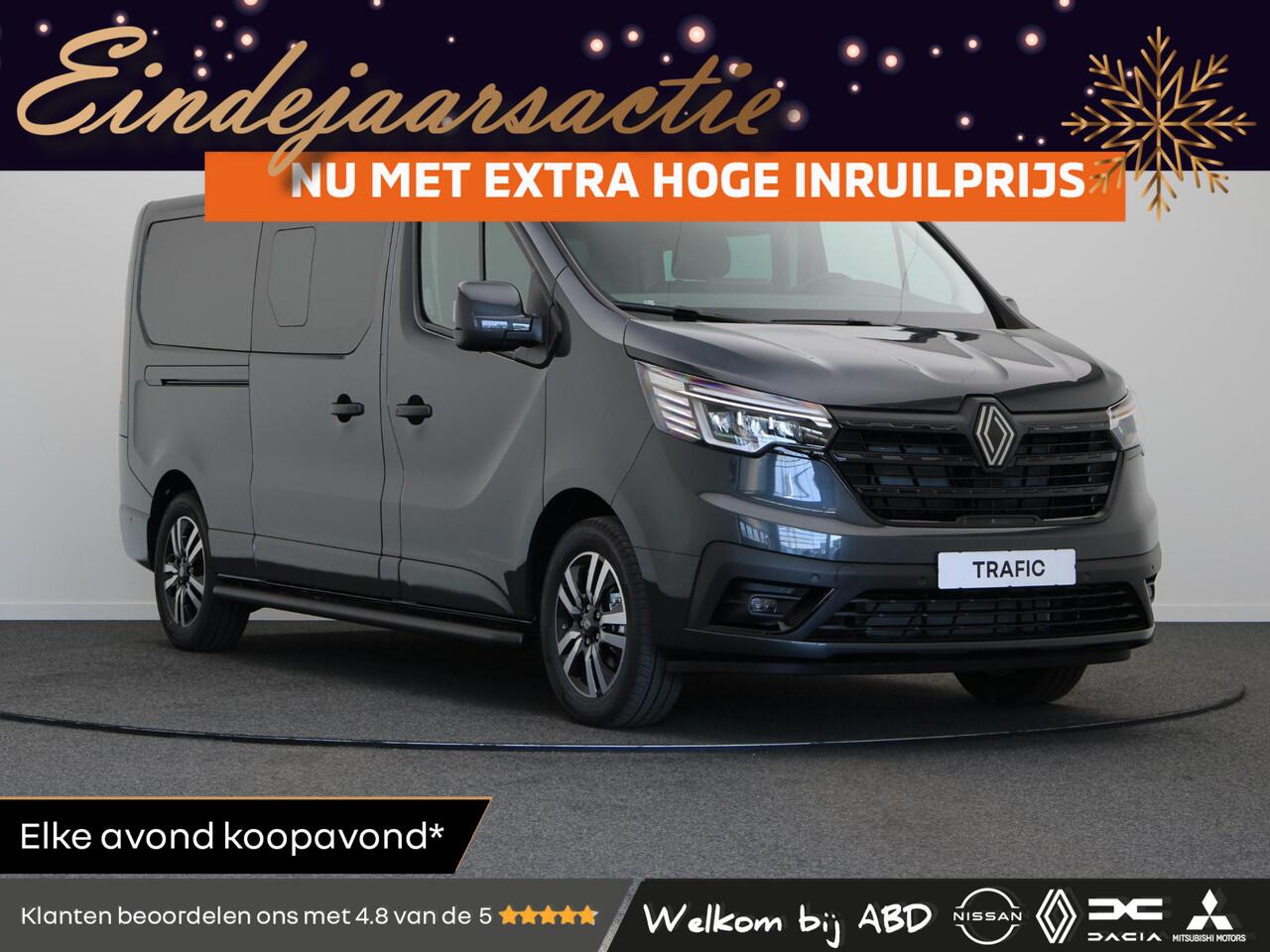 Renault TRAFIC 2.0 dCi EDC 170 T29 L2H1 Extra DC | Dubbel cabine | Anniversary | Sidebars | Zwarte logo's | Glasslook |