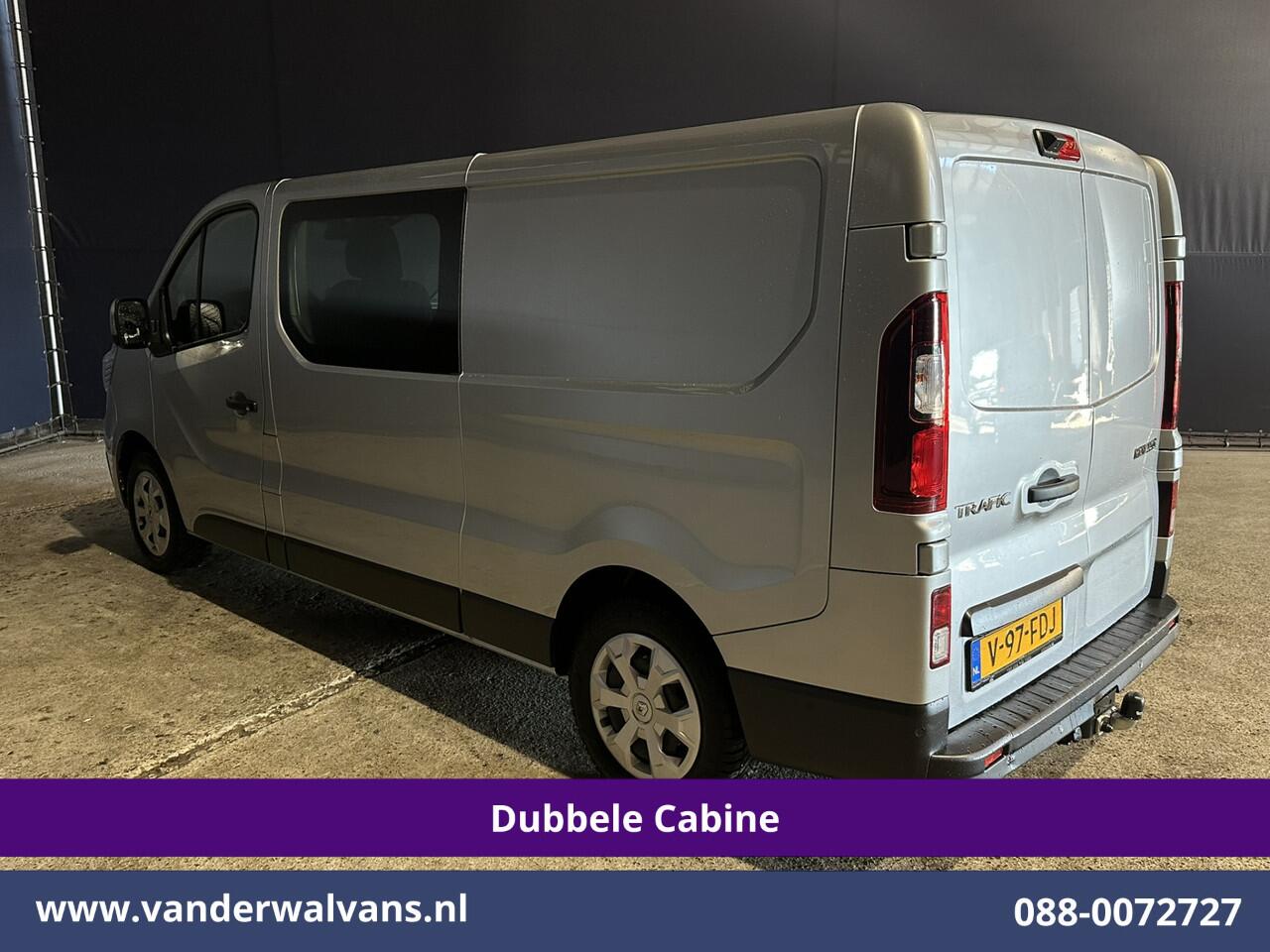 Renault TRAFIC 2.0 BluedCi 131pk L2H1 Dubbele Cabine Fabrieksgarantie Euro6 Airco | 6-Zits | Navigatie | LED | Camera | Cruisecontrol 2500kg Trekhaak, Parkeersensoren