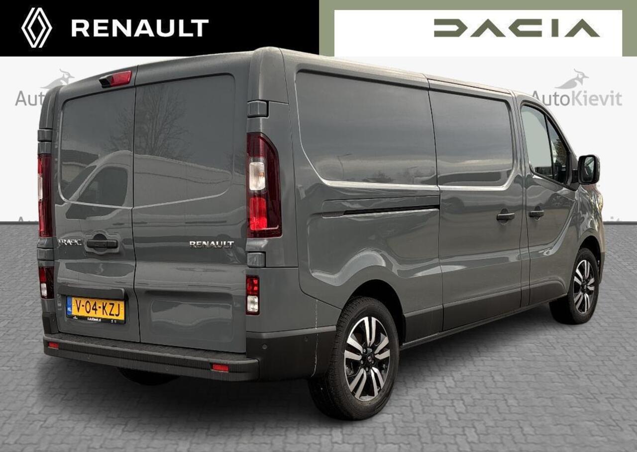 Renault TRAFIC 2.0 Blue dCi 170 T30 L2H1 Extra - Reservewiel / Alarm / 17\" lichtmetalen velgen 'Avens Noir Diamantée' in aluminium en zwart,Houten laadvloer