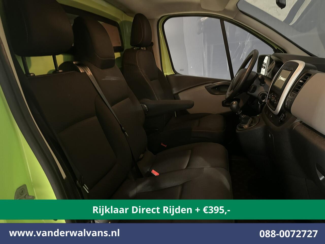 Renault TRAFIC 1.6 dCi L1H1 Euro6 *Rijklaar Direct Rijden* Airco | Imperiaal | Trekhaak | Navigatie | Cruisecontrol Parkeersensoren, Bijrijdersbank