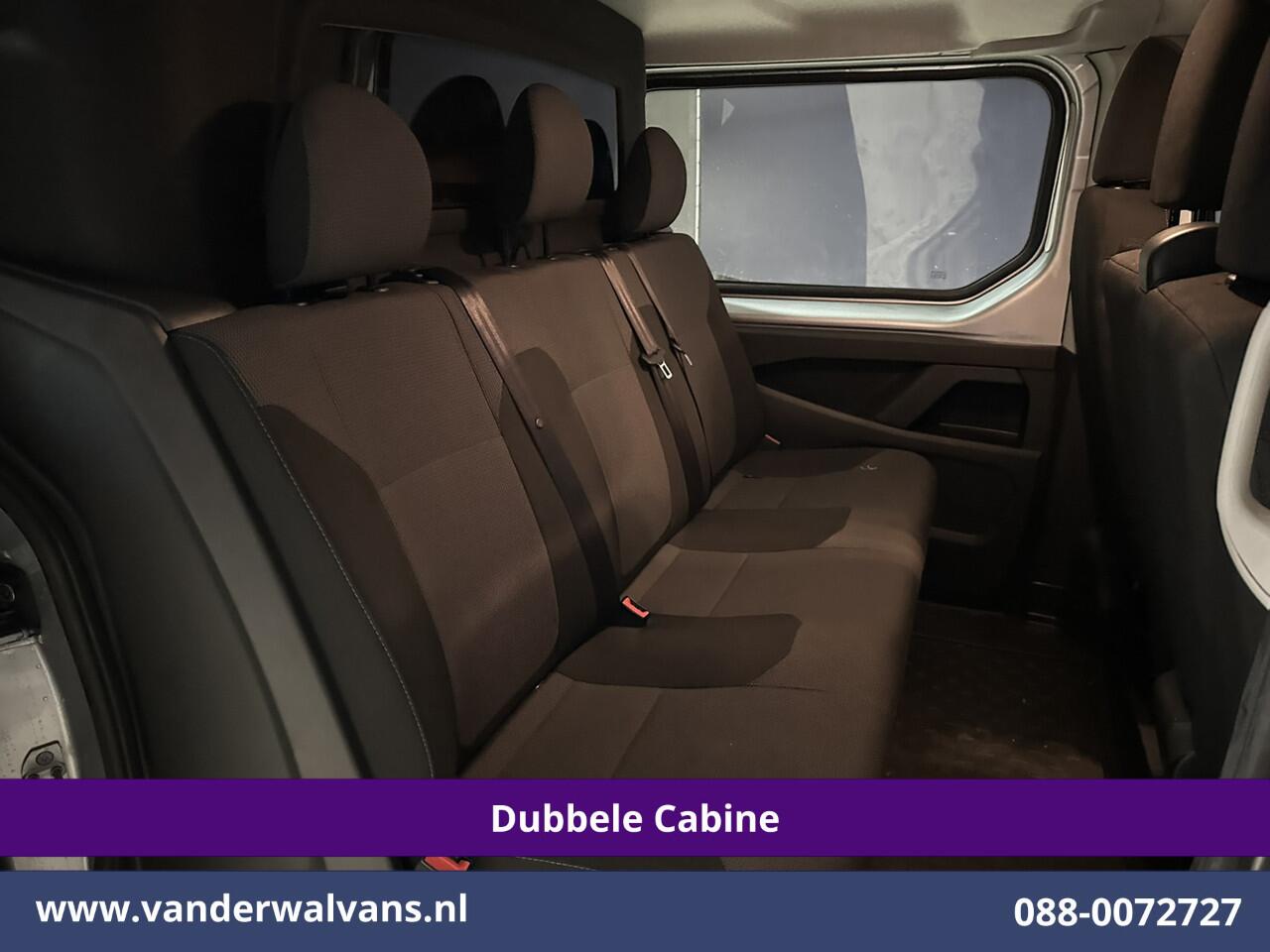 Renault TRAFIC 2.0 BluedCi 131pk L2H1 Dubbele Cabine Fabrieksgarantie Euro6 Airco | 6-Zits | Navigatie | LED | Camera | Cruisecontrol 2500kg Trekhaak, Parkeersensoren