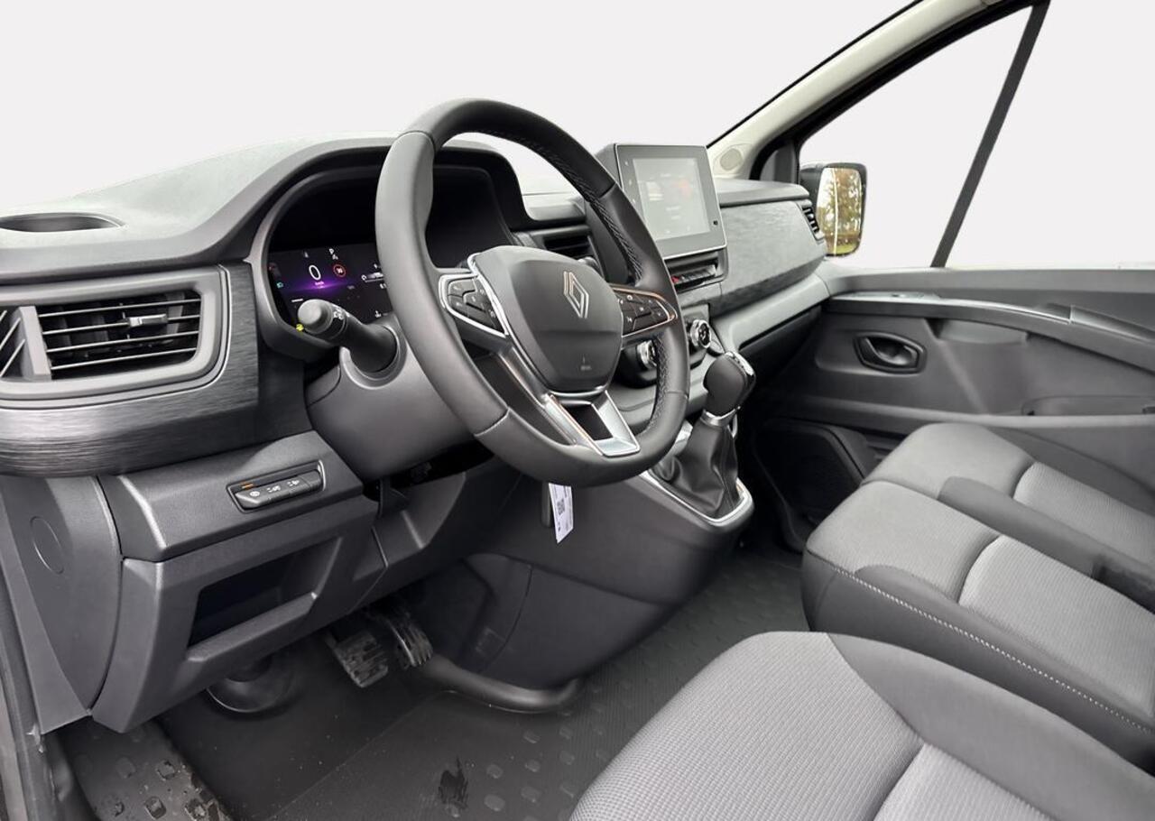 Renault TRAFIC 2.0 Blue dC1 150 EDC T30 L2H1 Advance - Zijschuifdeur links zonder ruit / EASY LINK navigatiesysteem met 8\" touchscreen en DAB+ radio en kaart Europa / Additionele parkeerhulp / Vierseizoenbanden met sneeuwvlokicoon / Reservewie