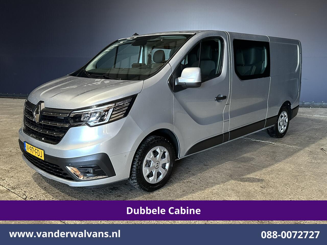 Renault TRAFIC 2.0 BluedCi 131pk L2H1 Dubbele Cabine Fabrieksgarantie Euro6 Airco | 6-Zits | Navigatie | LED | Camera | Cruisecontrol 2500kg Trekhaak, Parkeersensoren
