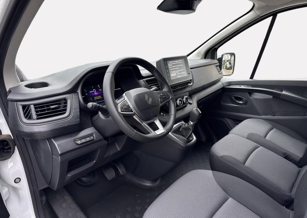 Renault TRAFIC E-Tech T29 L2H1 Advance 52 kWh - 50 kW DC-lader EASY LINK navigatiesysteem met 8\" touchscreen en DAB+ radio,houten laadvloer en polypro zijwandbekleding in de laadruimte