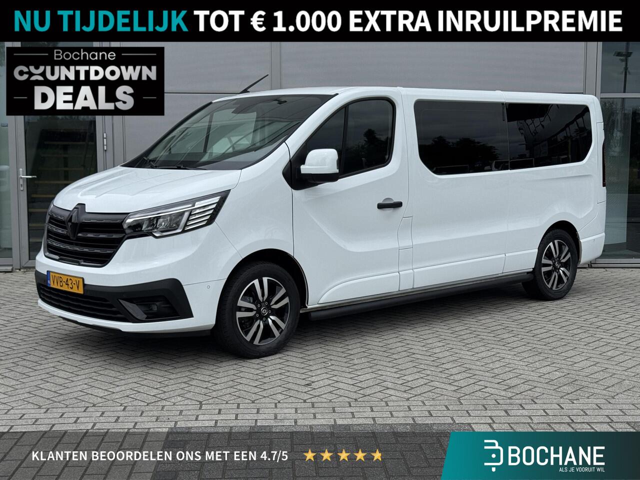 Renault TRAFIC 2.0 dCi 150 EDC L2H1 DC Luxe | DUBBEL CABINE | BLACK EDITION | SIDE BARS | TREKHAAK | NAVIGATIE | PARKEERCAMERA |