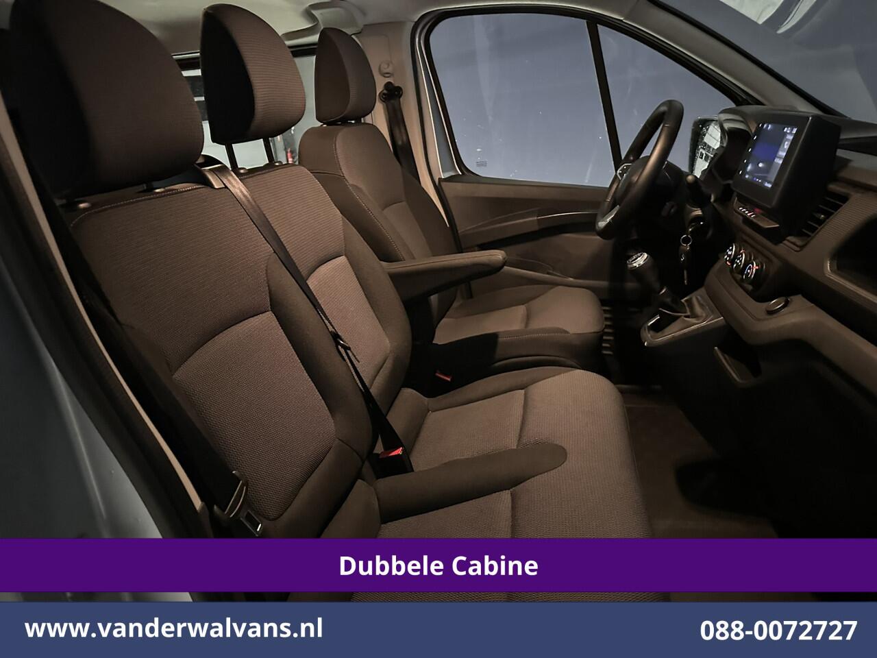 Renault TRAFIC 2.0 BluedCi 131pk L2H1 Dubbele Cabine Fabrieksgarantie Euro6 Airco | 6-Zits | Navigatie | LED | Camera | Cruisecontrol 2500kg Trekhaak, Parkeersensoren