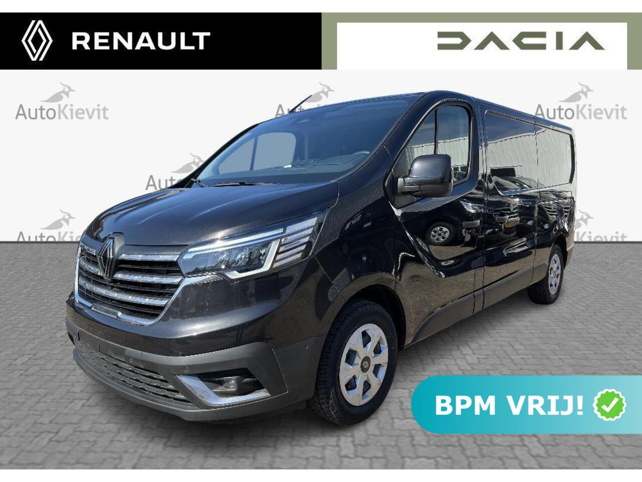 Renault TRAFIC 2.0 Blue dC1 150 EDC T30 L2H1 Advance - Zijschuifdeur links zonder ruit / EASY LINK navigatiesysteem met 8\" touchscreen en DAB+ radio en kaart Europa / Additionele parkeerhulp / Vierseizoenbanden met sneeuwvlokicoon / Reservewie