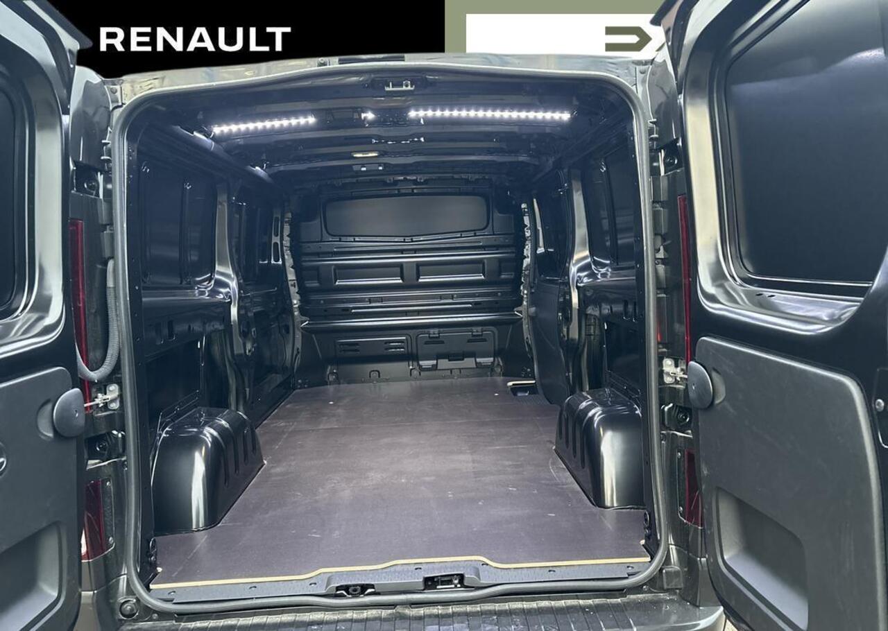 Renault TRAFIC 2.0 Blue dC1 150 T30 L2H1 Extra -Reservewiel / Alarm / 17\" lichtmetalen velgen 'Avens Noir Diamantée' in aluminium en zwart,Houten laadvloer