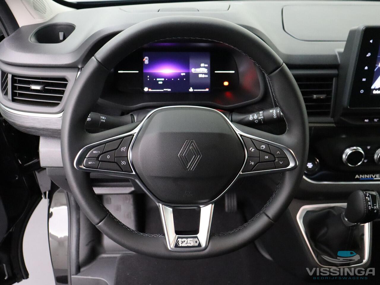 Renault TRAFIC L2H1 170 pk Anniversary Edition nr.125 Extra Luxe Dubbele Cabine Zwart