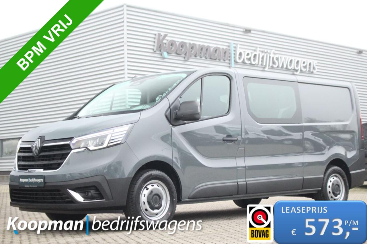 Renault TRAFIC 2.0dCi 150pk T30 L2H1 DC | 6-Zits | Carplay/Android | Camera | Lease 573,- p/m