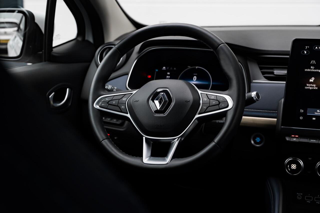 Renault ZOE R 135 PK Serie Limitee Riviera 52 kWh | Koopbatterij | Lederen interieur | Stoel en stuur verwarming | Bose geluid | Camera achter |