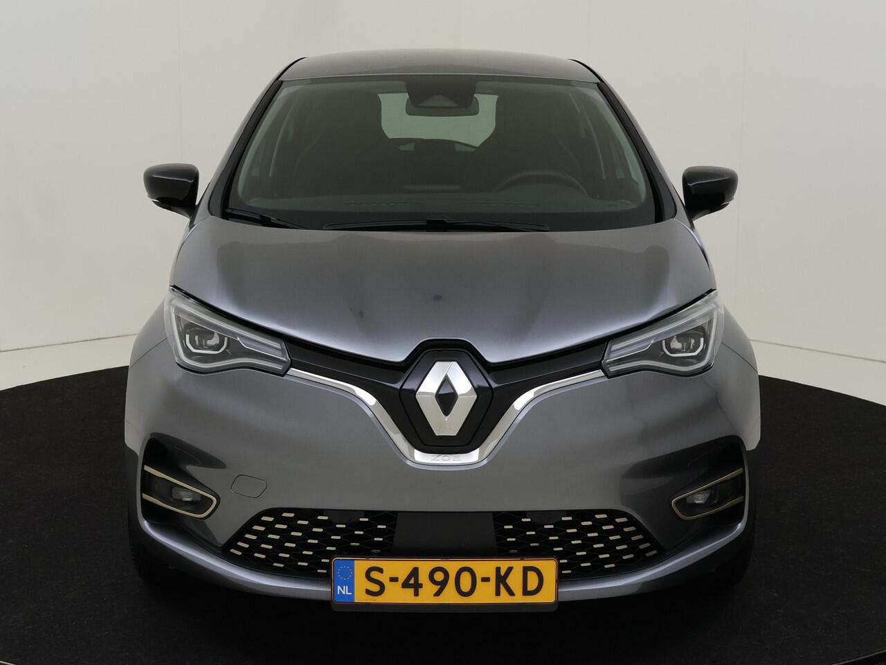 Renault ZOE R135 Iconic 52 kWh inclusief Koopaccu | Navigatie | Lederen bekleding | Android Auto | Apple Carplay | Parkeersensoren | Lichtmatalen Velgen