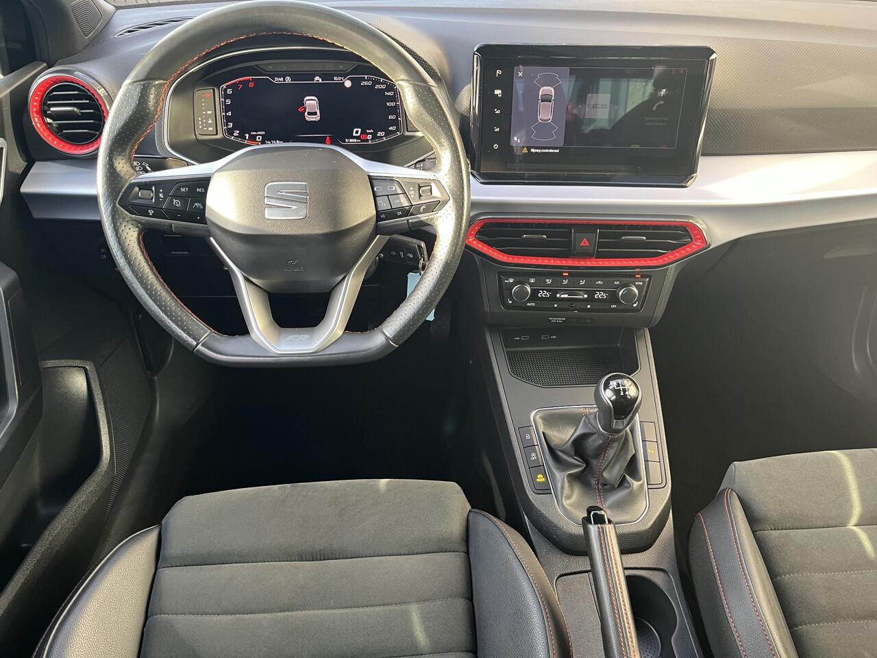 Seat IBIZA 1.0 TSI FR Business Intense / CAMERA/ PARK. SENSOREN/ LED PLUS/ ADAPT. CRUISE/ STOELVERWARM./ LEDER/ ALCANTARA/ VIRTUAL COCKPIT/ NAVI/ CLIMA