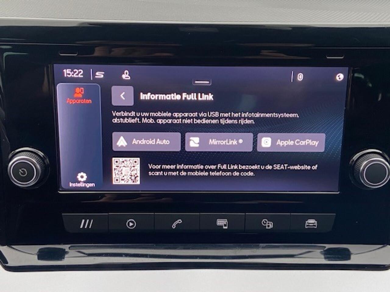 Seat IBIZA 1.0 EcoTSI 95pk FR / Facelift / LED / Full-Link / Clima / Parkeersensoren / Donker Glas / 18" LMV