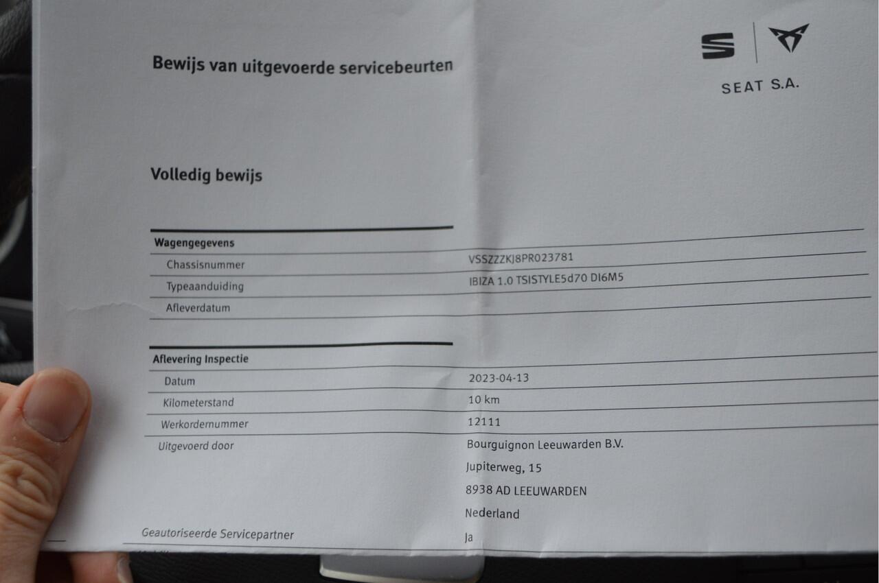 Seat IBIZA 96PK TSI Style NL-Auto / Apple,android / Led kopl. / Clima