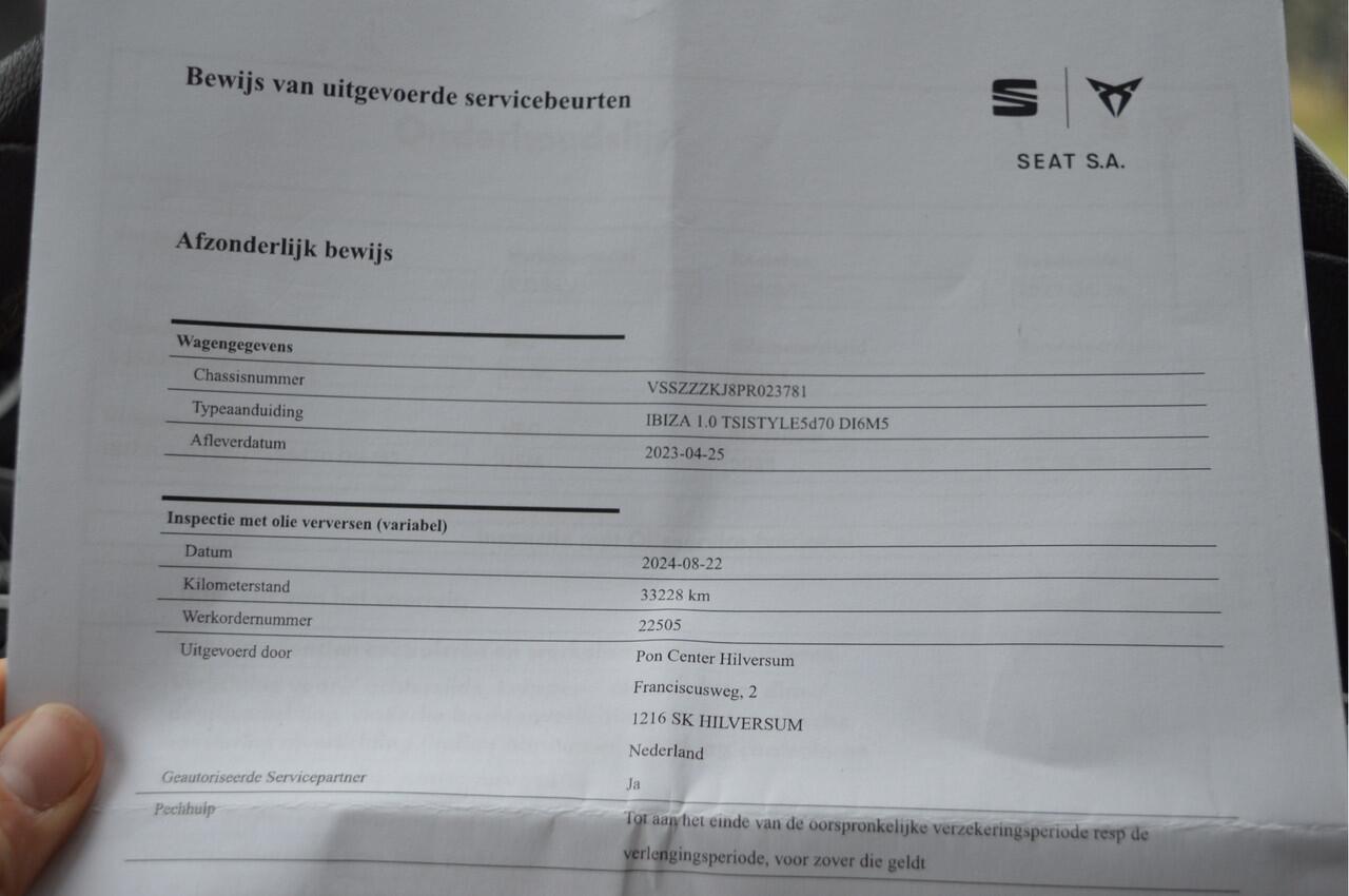 Seat IBIZA 96PK TSI Style NL-Auto / Apple,android / Led kopl. / Clima